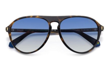 Ochelari de soare Polaroid PLD6225/S 086/Z7 Polarized Pilot Havana