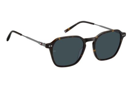 Ochelari de soare Tommy Hilfiger TH2132/S 086/KU Dreptunghiulari Havana