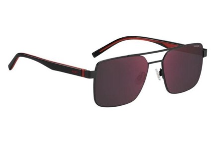 Ochelari de soare HUGO HG1313/S 003/AO Dreptunghiulari Negri