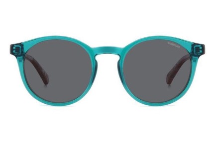 Ochelari de soare Polaroid Junior PLD8061/S TCF/M9 Polarized Rotunzi Verzi