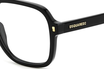 Ochelari Dsquared2 D20145 807 Dreptunghiulari Negri