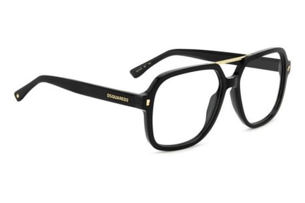 Ochelari Dsquared2 D20145 807 Dreptunghiulari Negri