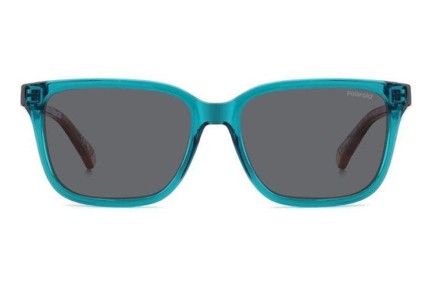 Ochelari de soare Polaroid Junior PLD8063/S TCF/M9 Polarized Dreptunghiulari Verzi