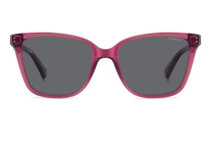 Ochelari de soare Polaroid Junior PLD8062/S 8CQ/M9 Polarized Cat Eye Roșii