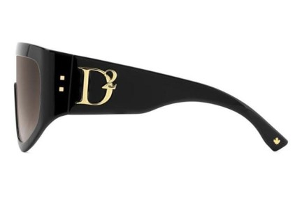 Ochelari de soare Dsquared2 D20149/S 807/HA Lentilă unică | Shield Negri