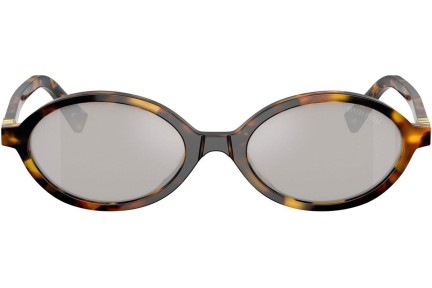 Ochelari de soare Miu Miu MU04ZS VAU07F Ovali Havana