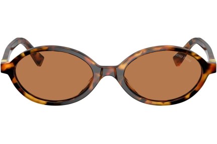 Ochelari de soare Miu Miu MU04ZS 19P2Z1 Ovali Havana