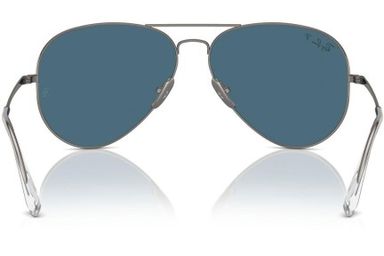 Ochelari de soare Ray-Ban RB8089 165/S2 Polarized Pilot Argintii