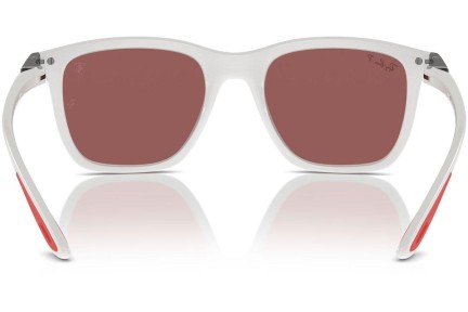 Ochelari de soare Ray-Ban RB4433M F625H2 Polarized Dreptunghiulari Albi