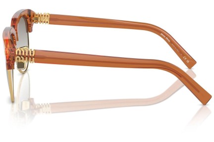 Ochelari de soare Miu Miu MU09ZS 15T8K1 Browline Maro