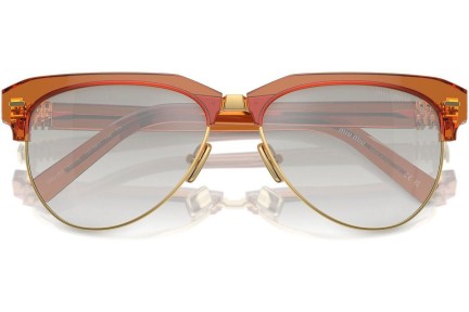 Ochelari de soare Miu Miu MU09ZS 15T8K1 Browline Maro