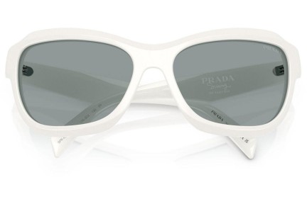 Ochelari de soare Prada PRA27SF 17K3C2 Cat Eye Albi