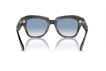 Ochelari de soare Ray-Ban State Street RB2186 14043F Pătrați Gri