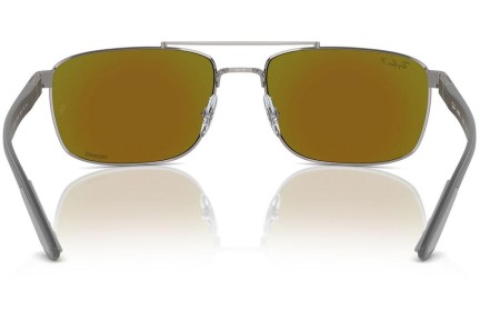 Ochelari de soare Ray-Ban RB3737CH 004/A1 Polarized Dreptunghiulari Gri