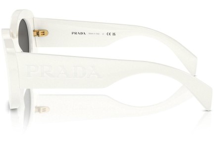 Ochelari de soare Prada PRA13SF 1425S0 Ovali Albi