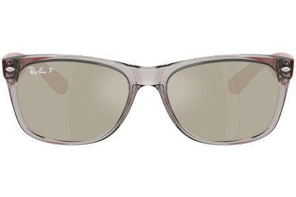 Ochelari de soare Ray-Ban New Wayfarer RB2132 679759 Polarized Pătrați Gri