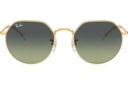 Ochelari de soare Ray-Ban Jack RB3565 001/BH Rotunzi Aurii