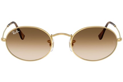 Ochelari de soare Ray-Ban Oval RB3547 001/51 Tiny Aurii