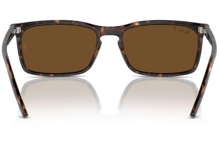 Ochelari de soare Ray-Ban RB4435 902/57 Polarized Dreptunghiulari Havana