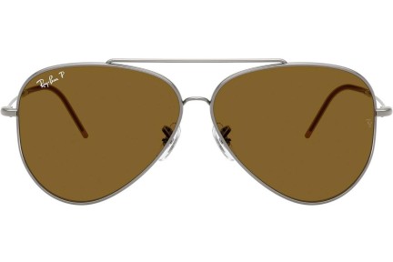 Ochelari de soare Ray-Ban Aviator Reverse RBR0101S 004/83 Polarized Pilot Argintii