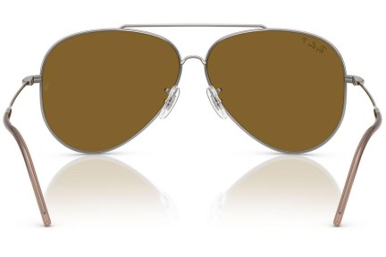 Ochelari de soare Ray-Ban Aviator Reverse RBR0101S 004/83 Polarized Pilot Argintii