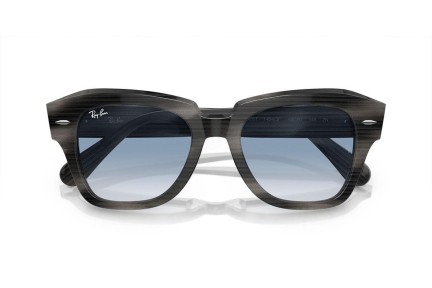 Ochelari de soare Ray-Ban State Street RB2186 14043F Pătrați Gri