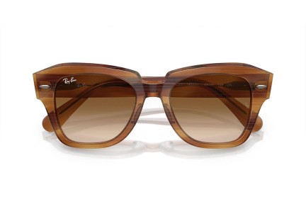 Ochelari de soare Ray-Ban State Street RB2186 140351 Pătrați Maro