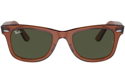 Ochelari de soare Ray-Ban Wayfarer RB2140F 677631 Pătrați Maro