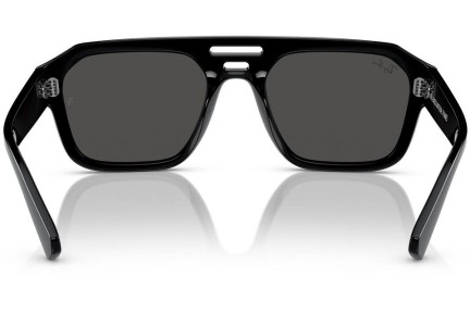 Ochelari de soare Ray-Ban Corrigan RB4397 667787 Flat Top Negri