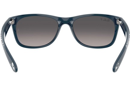 Ochelari de soare Ray-Ban New Wayfarer RB2132 6796M3 Polarized Pătrați Albaștri