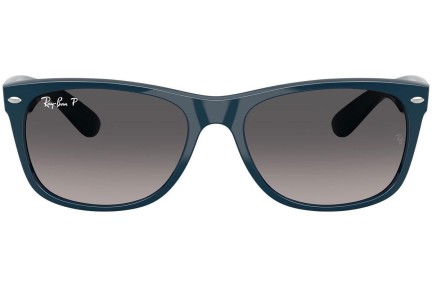 Ochelari de soare Ray-Ban New Wayfarer RB2132 6796M3 Polarized Pătrați Albaștri