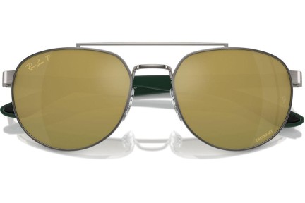 Ochelari de soare Ray-Ban RB3736CH 92696O Polarized Dreptunghiulari Gri