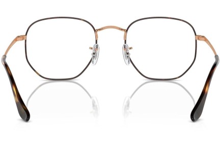 Ochelari Ray-Ban Hexagonal RX6448 3176 Pătrați Aurii