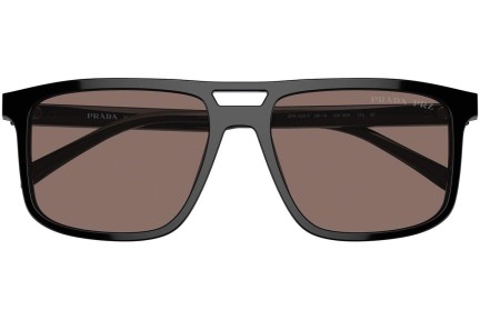 Ochelari de soare Prada PRA22SF 16K30H Polarized Dreptunghiulari Negri