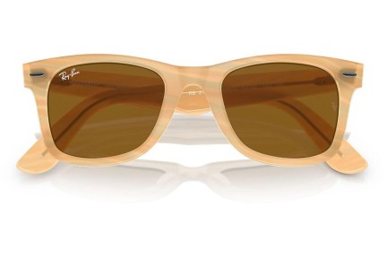 Ochelari de soare Ray-Ban Wayfarer RB2140F 140833 Pătrați Maro