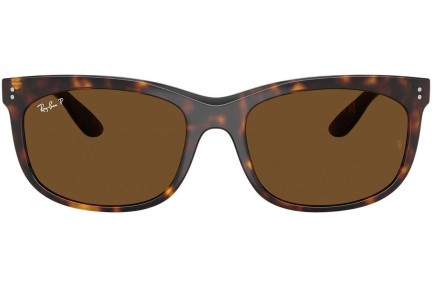 Ochelari de soare Ray-Ban RB2389 902/57 Polarized Dreptunghiulari Havana