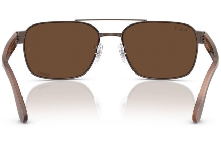 Ochelari de soare Ray-Ban RB3751CH 9259AN Polarized Pătrați Maro