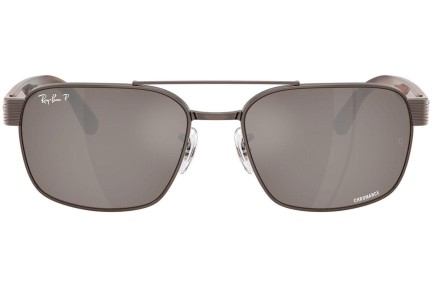 Ochelari de soare Ray-Ban RB3751CH 9259AN Polarized Pătrați Maro