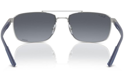 Ochelari de soare Ray-Ban RB3737CH 003/J0 Polarized Dreptunghiulari Argintii