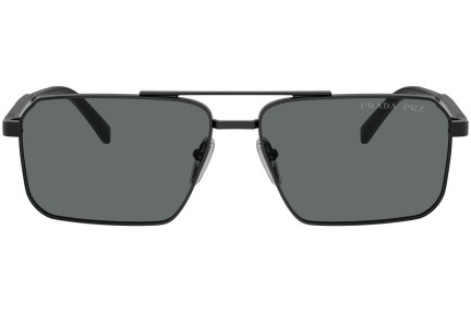 Ochelari de soare Prada PRA57S 1AB5Z1 Polarized Dreptunghiulari Negri