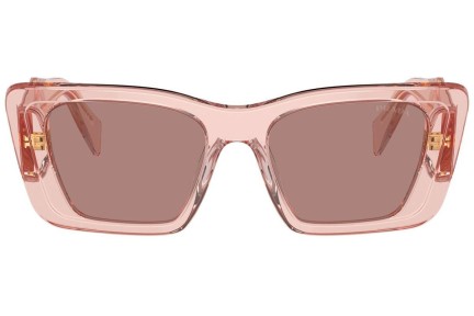 Ochelari de soare Prada PR08YS 19Q10D Cat Eye Roz