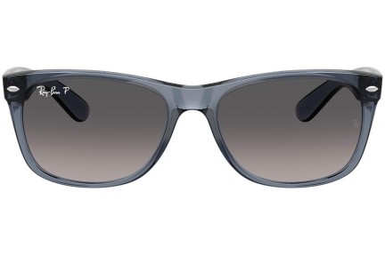 Ochelari de soare Ray-Ban New Wayfarer RB2132 6592M3 Polarized Pătrați Albaștri