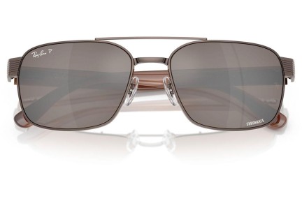 Ochelari de soare Ray-Ban RB3751CH 9259AN Polarized Pătrați Maro