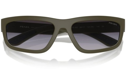 Ochelari de soare Prada Linea Rossa PS05ZS 15X09U Dreptunghiulari Verzi