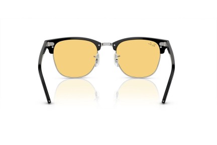 Ochelari de soare Ray-Ban Clubmaster RB3016 1354R6 Browline Argintii