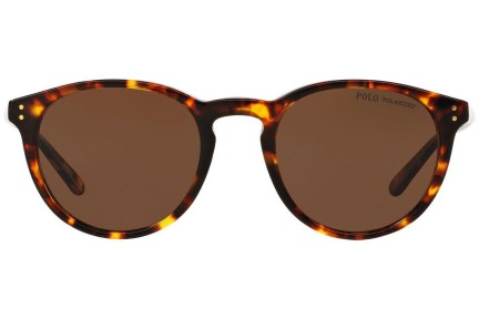 Ochelari de soare Polo Ralph Lauren PH4110 513483 Polarized Rotunzi Havana