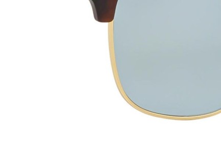 Ochelari de soare Ray-Ban Clubmaster Flash Lenses RB3016 114530 Browline Havana