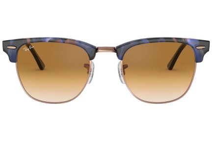 Ochelari de soare Ray-Ban Clubmaster Fleck RB3016 125651 Browline Albaștri