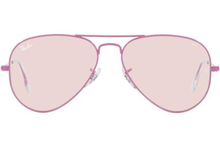 Ochelari de soare Ray-Ban Aviator RB3025 9224T5 Pilot Violeți