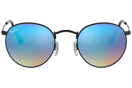 Ochelari de soare Ray-Ban Round Metal Flash Lenses Gradient RB3447 002/4O Rotunzi Negri